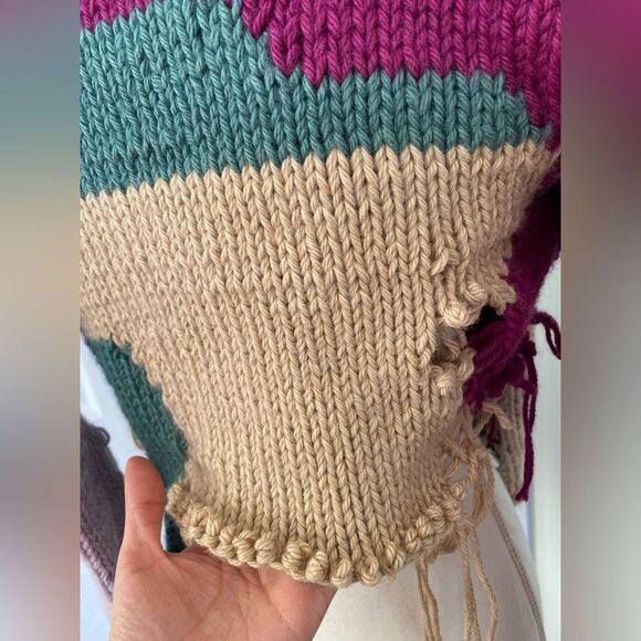 Deconstructed Artisan Handknitted Sweater - Picture 6 of 8